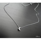 Stříbrný náhrdelník Tiny Moon, měsíček, stříbro ryzost 925/1000
