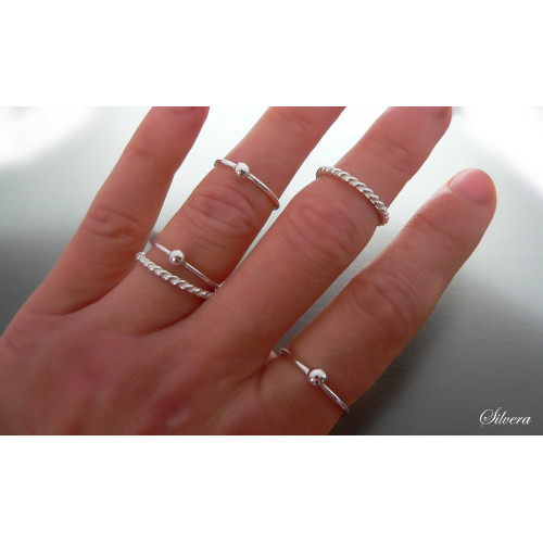 Stříbrný prsten basic Minimalist, stříbro ryzost 925/1000