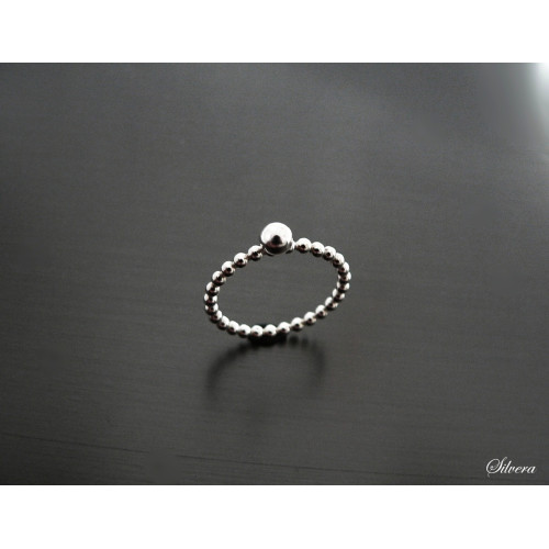 Stříbrný prsten Marbles ball, stříbro ryzost 925/1000