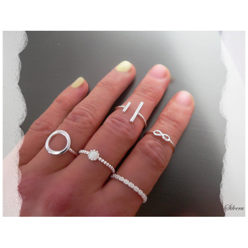 Stříbrný prsten Fleur, stříbro ryzost 925/1000