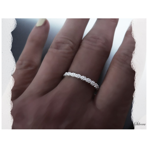 Stříbrný prsten Fleur, stříbro ryzost 925/1000