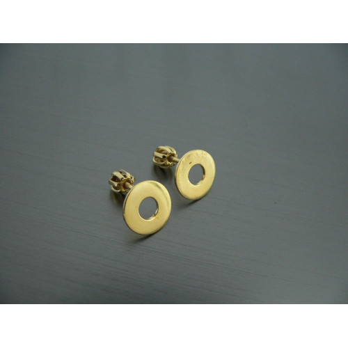 Stříbrné pozlacené naušnice Roues wheels, stříbro ryzost 925/1000 pozl