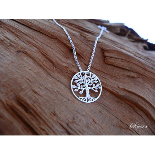 Stříbrný náhrdelník Strom života, stříbro ryzost 925/1000