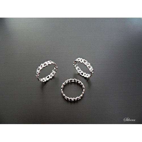 Stříbrný prsten LOVE & NATURE , stříbro ryzost 925/1000