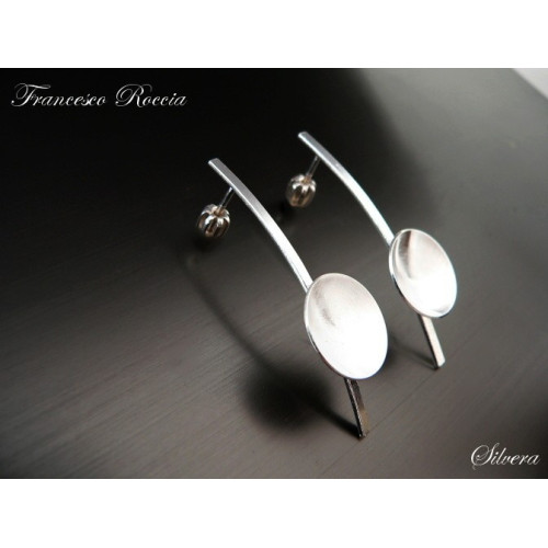 Stříbrné design naušnice FRANCESCO ROCK, stříbro ryzost 925/1000