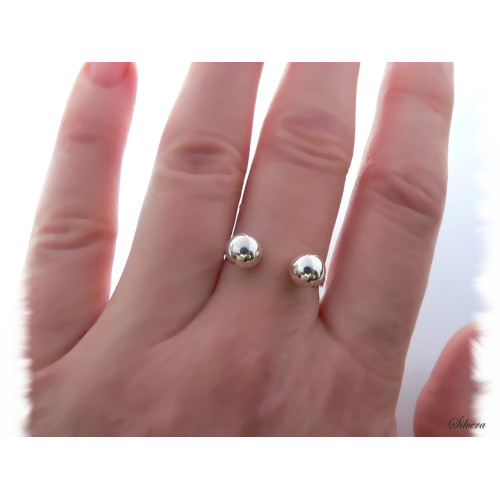 Stříbrný prsten Duetko II, stříbro ryzost 925/1000
