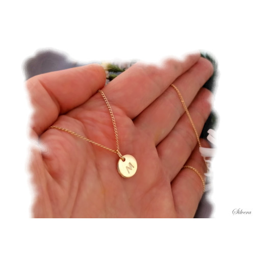 Stříbrný pozlacený náhrdelník Personal s písmenkem na přání, Alphabeth, stříbro ryzost 925/1000